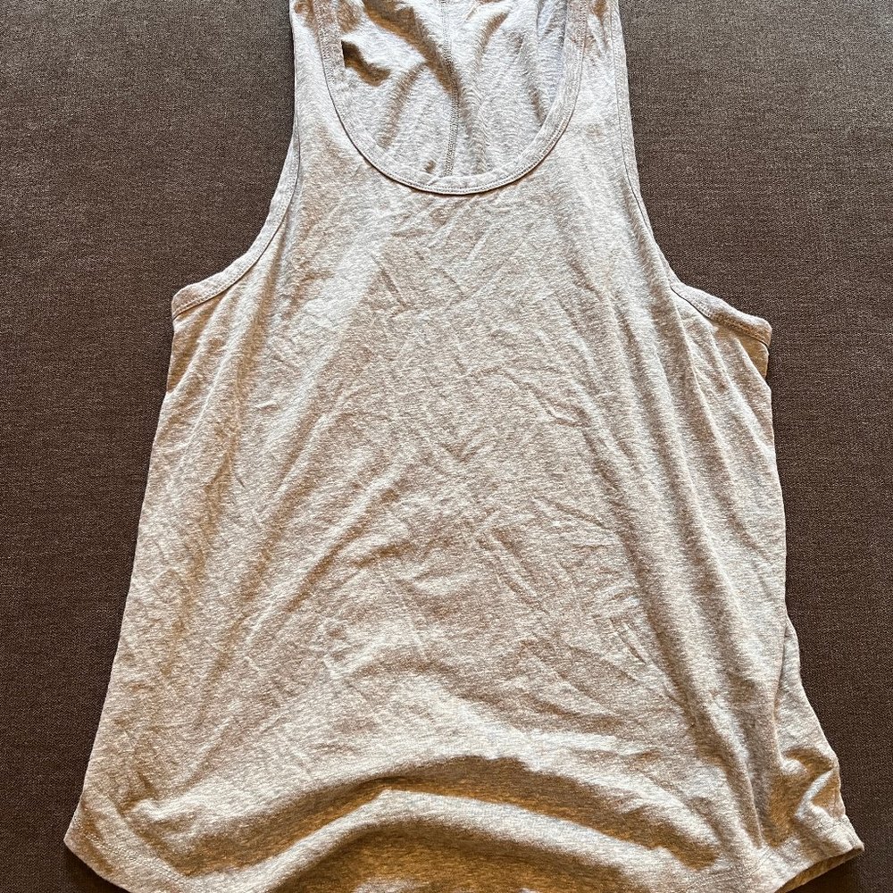 Longline layering tank in textured slub cotton (various colors)